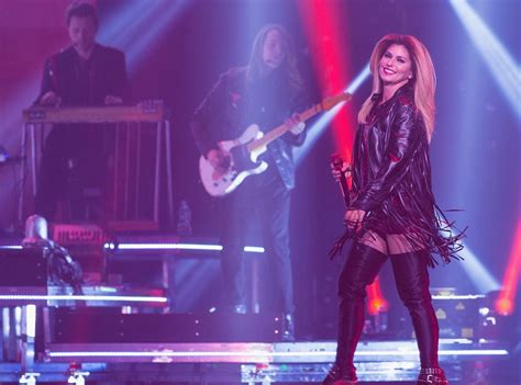 Shania Twain A Blonde Dons Sexy Boots As She Kicks Off Final Tour E