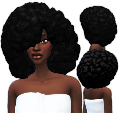 Afro Lotuce Glorianasims4 On Patreon Sims 4 Afro Hair Afro Afro