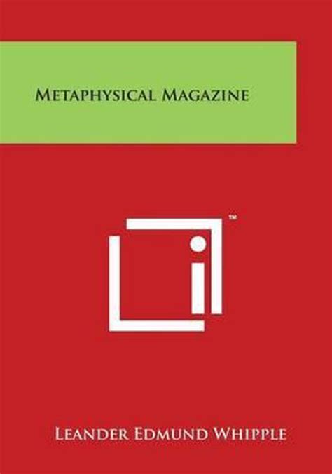 Metaphysical Magazine Leander Edmund Whipple 9781498128629 Boeken
