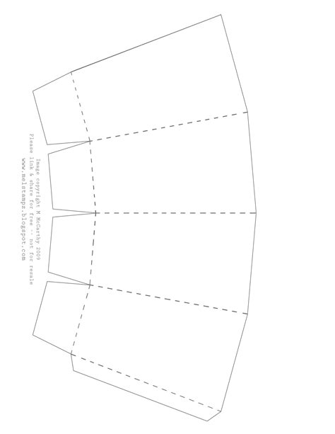 Popcorn Box With Score Lines Popcorn Box Template Popcorn Box Box