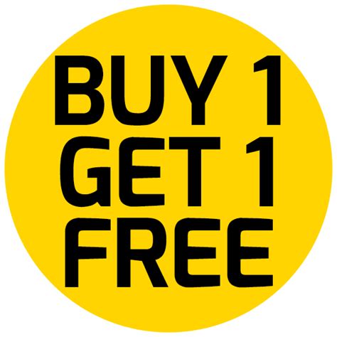 Buy One Get One Free Png