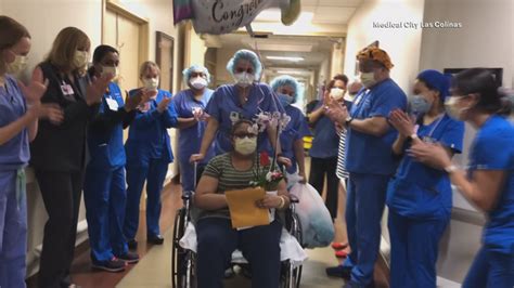 Nurses Cheer For North Texas Covid 19 Survivor As She Leaves The