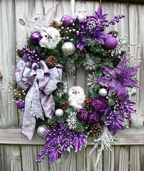 Purple Christmas Wreath Purple Christmas Decorations Purple