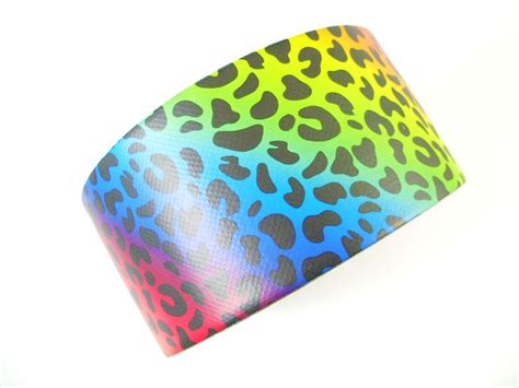 Rainbow Leopard Duct Tape One Roll Of Printed Tape From Etsy Duct