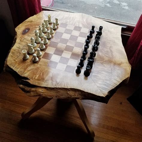 Walnut And Maple Chess Board Woodworking