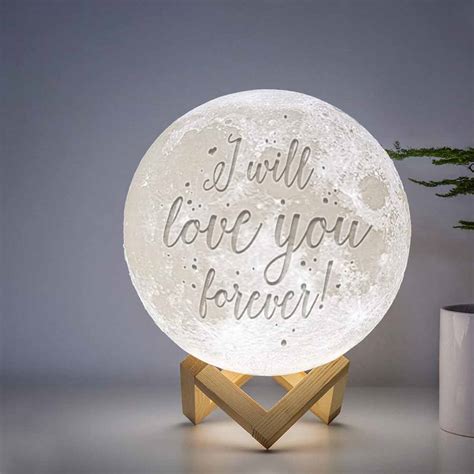 Custom Made 3d Moon Lamp Personalised Table Lamp Presto