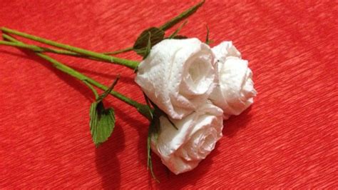 How To Make Rose Tissue Paper Flowers Flower Making Of Tissue Paper