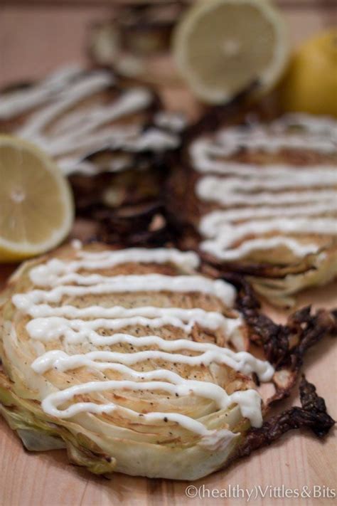 Garlic (allium sativum) is a species in the onion genus, allium. Roasted Cabbage "Steaks" with Lemon Garlic Aioli | Recipe ...