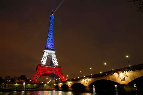 Eiffel Tower Glows In French Colors To Honor Victims Nbc News