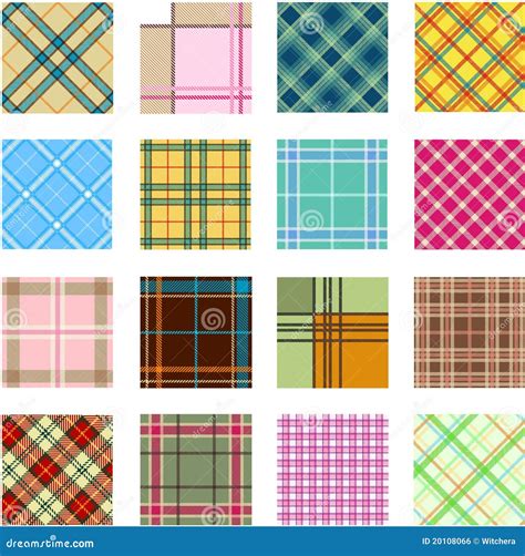 16 different plaid patterns stock illustration illustration of blanket material 20108066