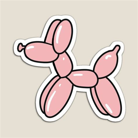 Balloon Dog Sticker In 2021 Dog Stickers Aesthetic Stickers Balloon Dog