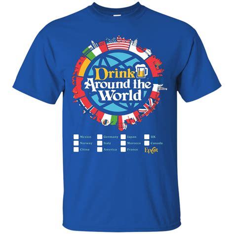 Drinking Around The World Epcot T Shirts Shirt Design Online