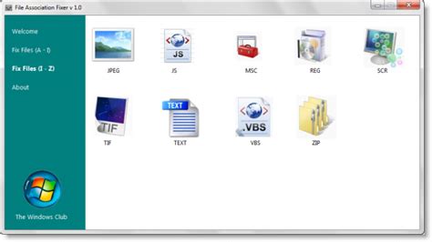 File Association Fixer Fix File Associations In Windows 7 8 Vista