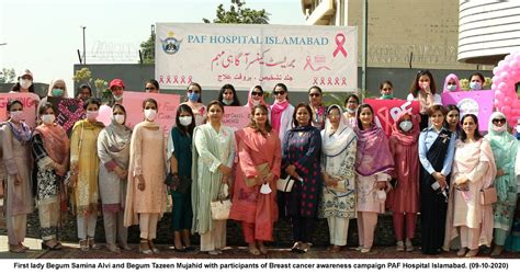 Breast Cancer Awareness Campaign Held At Paf Hospital Islamabad