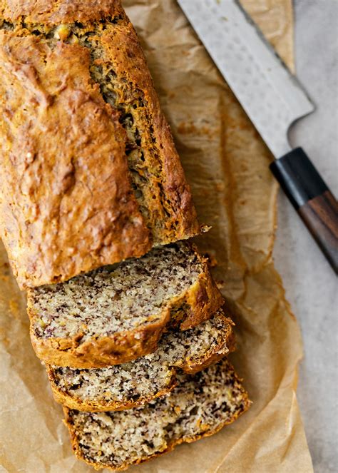Mash 3 large black peeled bananas with a fork, then mix well with 75g vegetable or sunflower oil and 100g brown sugar. Vegan Banana Bread | Secretsfrommyapron