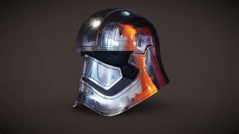 Captain Phasma Helmet Buy Royalty Free 3d Model By Cesar Salcedo Cg
