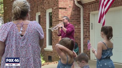 Charlotte Resident Steps Outside Plays ‘taps For Neighbors Youtube