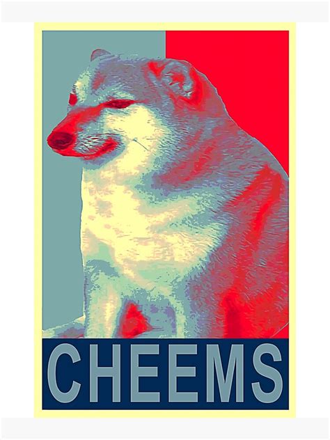 Cheems Meme Art Print By Kenriffeyoi Redbubble