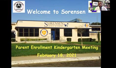 Parent Enrollment Kindergarten Meeting 2021 Christian Sorensen