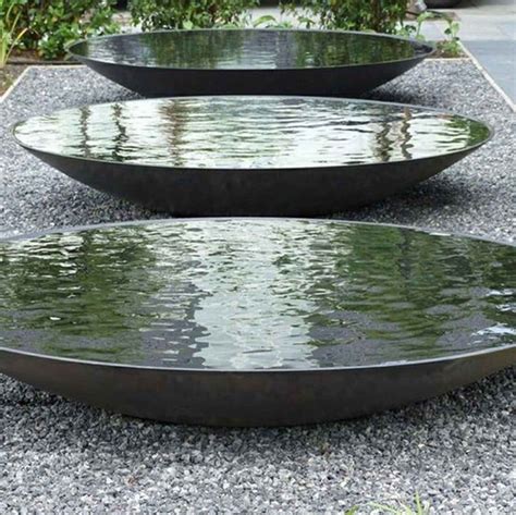 Corten Water Bowls Harrod Horticultural Water Features In The