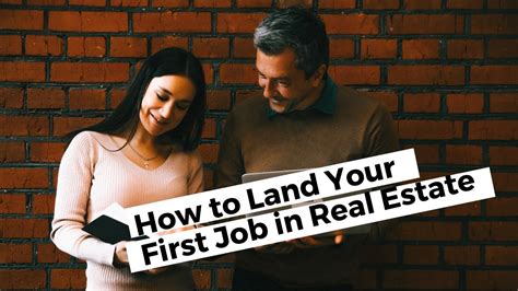 We are looking for a driven and dedicated real estate assistant. How to Land Your First Job in Real Estate || Real Estate ...