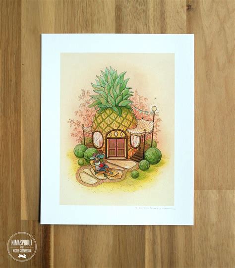 Pineapple House Fine Art Print By Nicole Gustafsson By Nimasprout On