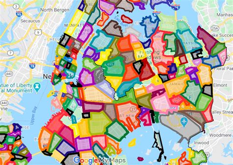 Official Map Of New York City Neighborhoods According To