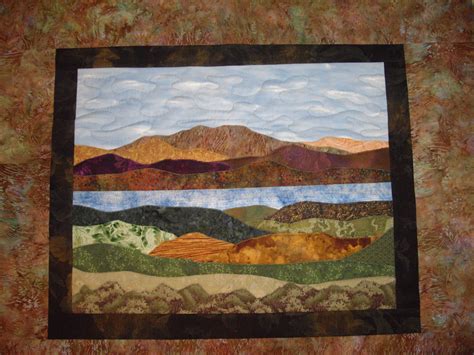 A Landscape Quilt I Made Landscape Quilts Landscape Quilt Horse Quilt