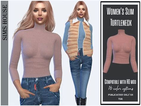 Slim Turtleneck By Sims House At Tsr Sims 4 Updates