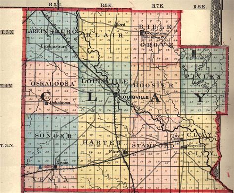 Clay County Illinois Maps And Gazetteers