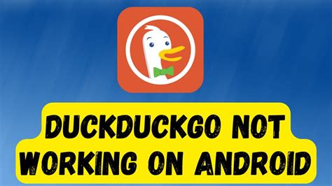 Duckduckgo Not Working On Android Fix Duckduckgo Browser Not Working Fix Sssolution Youtube