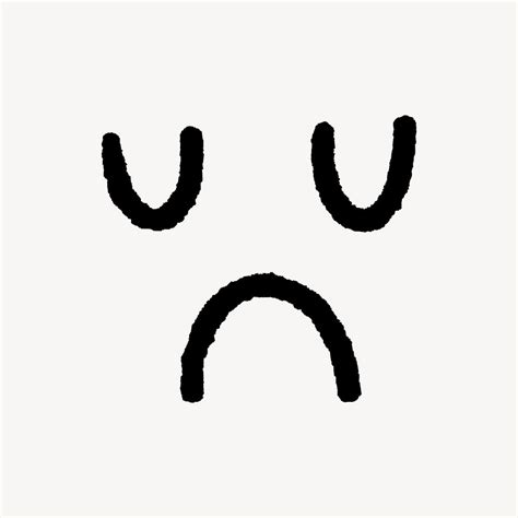 Sad Face Emoticon Doodle Image Free Photo Rawpixel