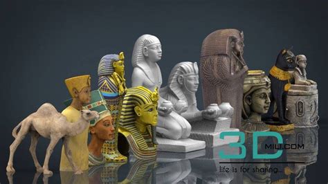 127 pharaoh statue free download 3dmili 2020 download 3d model free 3d models 3d model