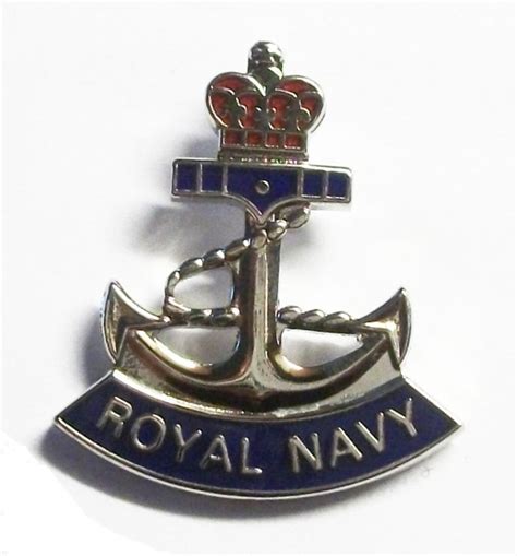 Royal Navy Anchor Lapel Pin Fisher Patton