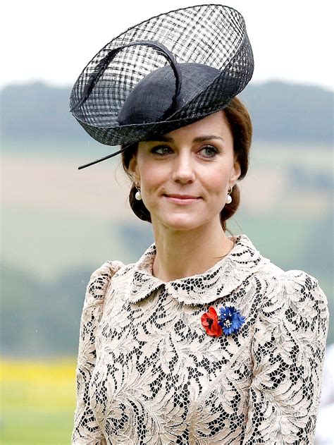 Duchess Kate Wears Lace Peplum Dress In France Photos