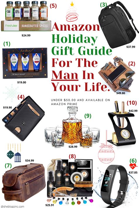 I always feel like gifts for him are always the most difficult for me. Holiday Gift Guide For Him- Priced Under $50.00 - She ...