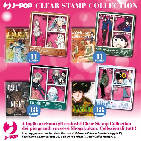 J Pop Manga Annuncia La Clear Stamp Collection