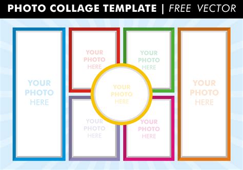 Photo collages for three, four, five photos. Photo Collage Templates Vector - Download Free Vector Art ...
