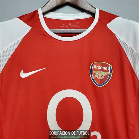 Camiseta Arsenal Retro Primera Equipacion 2002 2004 Equipacion De Futbol