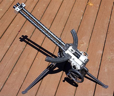 Ruger Gatling Gun Built On Two Duel Stainless Steel 1022 Wtripod What