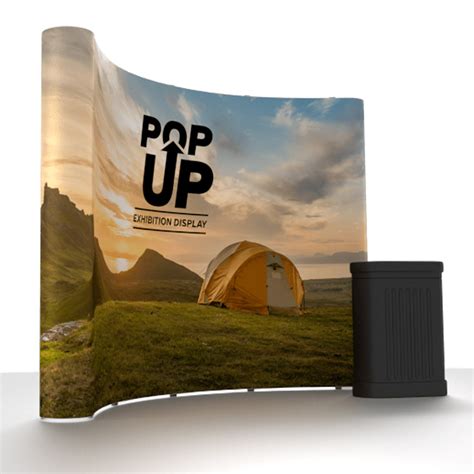 Curved Pop Up Exhibition Stand Kings Lynn Printers Business Card