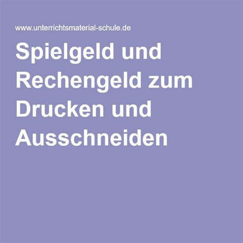 Kritik an schweizerischer nationalbank leidgenossen in der franken. Spielgeld und Rechengeld zum Drucken und Ausschneiden ...