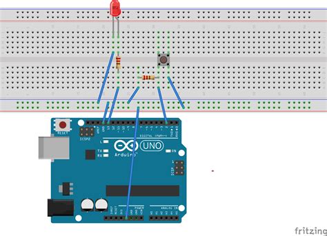 How To Wire A Button To Arduino Using Internal Pull Up Circuit Journal