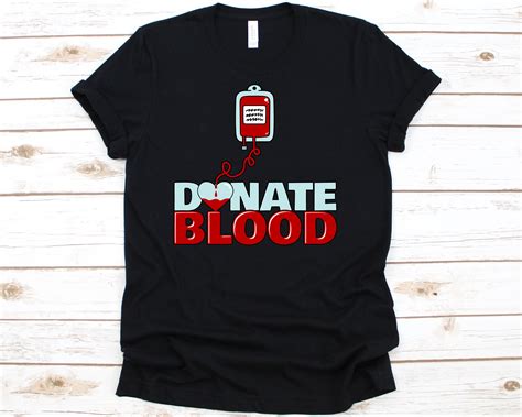 Donate Blood Shirt Blood Donation Awareness Tee Save A Life Etsy