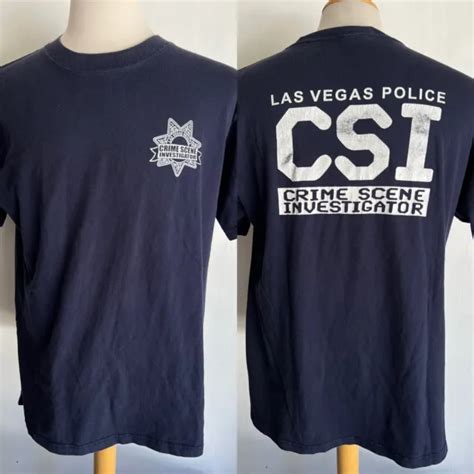 CSI CRIME SCENE INVESTIGATOR Official Las Vegas Nevada Police T Shirt