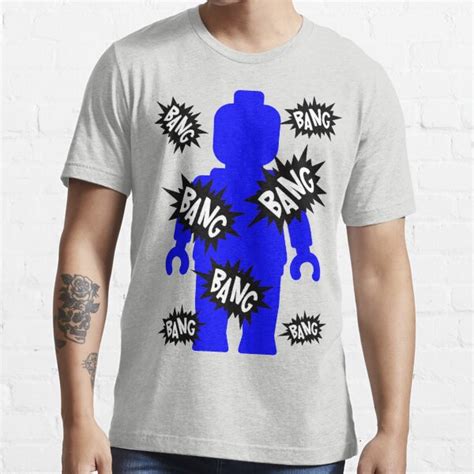 minifig bang bang bang t shirt by chilleew redbubble