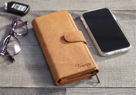 Personalized Leather Wallet Ts For Women Personalized Etsy