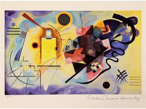 Wassily Kandinsky Yellow Red And Blue Lithosro