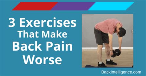 3 Exercises To Avoid For Back Pain Bad For Low Back