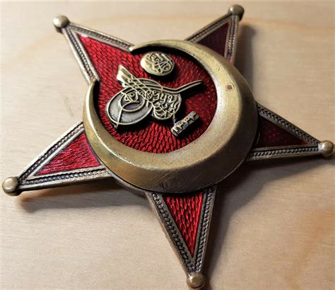 Ww1 Turkish Gallipoli Star Medal Badge Iron Crescent Moon German Made